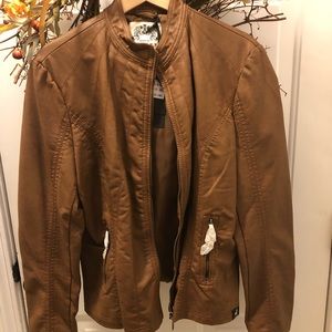NWT - Made By Johnny Faux Leather Jacket - XXL